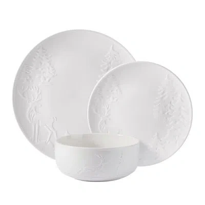 Pfaltzgraff Trailside Retreat 24-piece Dinnerware Set, Service For 8 In White