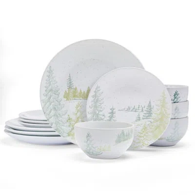 Pfaltzgraff Tranquil Trails 12-piece Dinnerware Set, Service For 4 In Multi