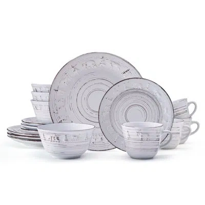 Pfaltzgraff Trellis Lodge 16-piece Stoneware Dinnerware Set, Service For 4 In White
