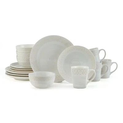 Pfaltzgraff Vera 16-piece Stoneware Dinnerware Set, Service For 4 In Cream