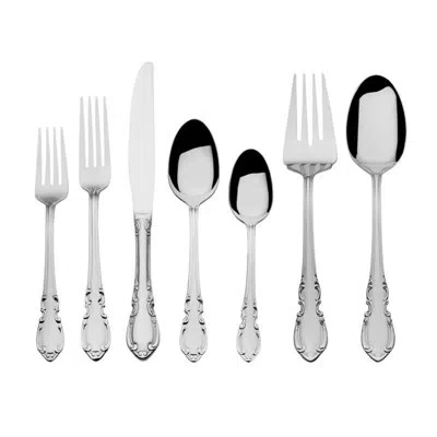 Pfaltzgraff Vienna 42 Piece Flatware Set, Service For 8, 18/0 Stainless Steel