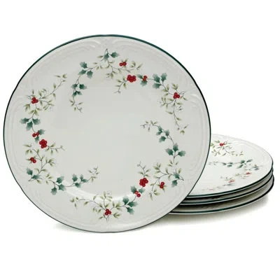 Pfaltzgraff Winterberry 10.5 In. Dinner Plates In White