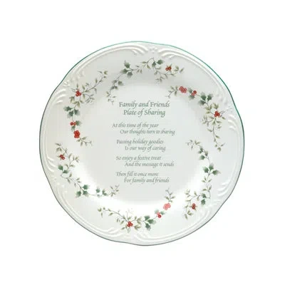 Pfaltzgraff Winterberry 12 In. Friends And Family Plate Of Sharing In White