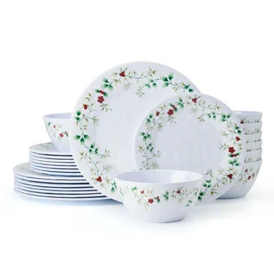Pfaltzgraff Winterberry 24-piece Indoor/outdoor Melamine Dinnerware Set, Service For 8 In Multi