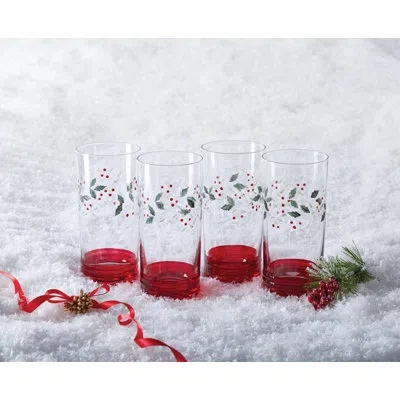 Pfaltzgraff Winterberry Cooler Glasses 20-ounce In Multi