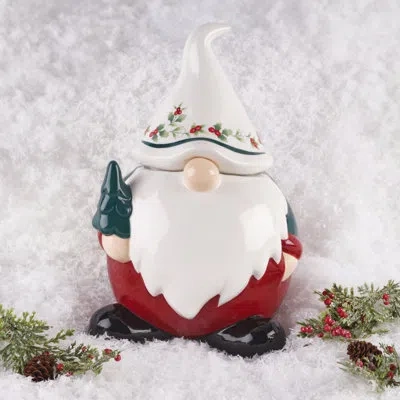 Pfaltzgraff Winterberry Gnome Cookie Jar In Multi