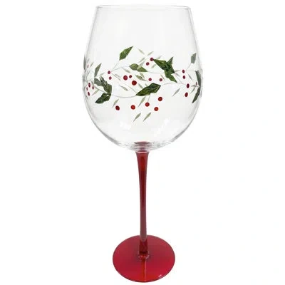Pfaltzgraff Winterberry Oversized Wine Glass In Transparent