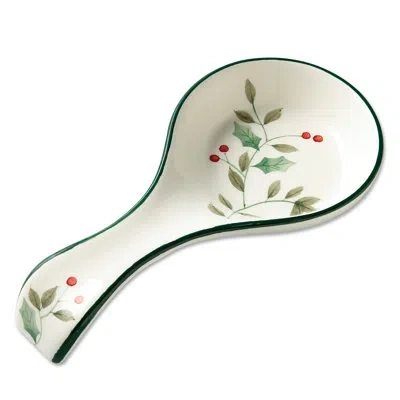 Pfaltzgraff Winterberry Spoon Rest In Green
