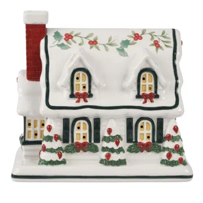 Pfaltzgraff Winterberry Village Led Cottage Holiday Décor In Multi