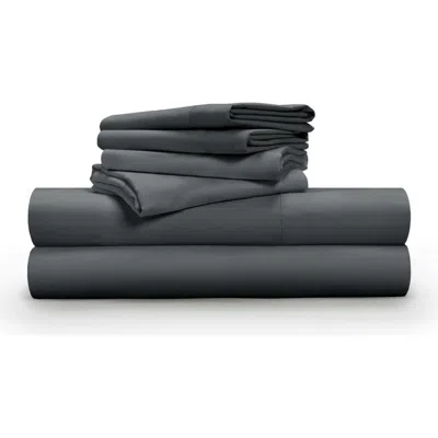 Pg Goods Luxe Soft 'n Smooth Tencel® Lyocell Sheet Set In Charcoal