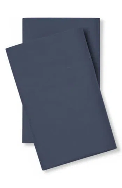 Pg Goods Set Of 2 Luxe Soft 'n Smooth Tencel® Lyocell Pillowcases In Dark Navy