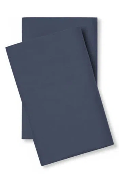 Pg Goods Pillow Guy Set Of 2 Luxe Soft 'n Smooth Tencel® Lyocell Pillowcases In Dark Navy