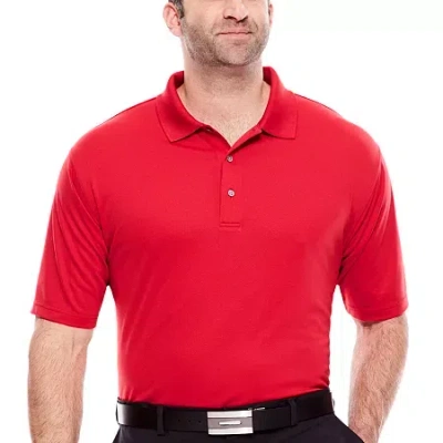 Pga Tour Airflux Big And Tall Mens Regular Fit Short Sleeve Polo Shirt In Multi