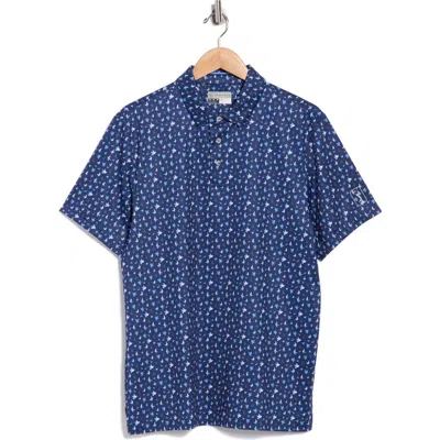 Pga Tour All Over Birdie Knit Polo In Multi