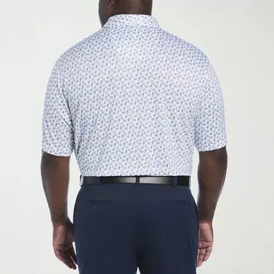 Pga Tour Big And Tall Mens Short Sleeve Polo Shirt In White
