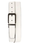 Pga Tour Faux Leather Belt In Wht/blk