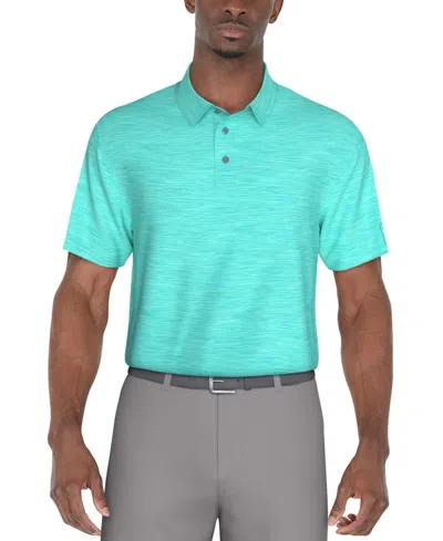 Pga Tour Jasper Airflux Polo Shirt Men'sblue Short Sleeve Performance Fts870 In Blue