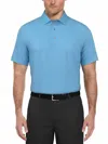 Pga Tour Men's Airflux Mesh Golf Polo Shirt In Ethereal Blue In Blue