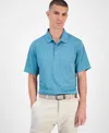 Pga Tour Men's Airflux Regular-fit Mesh Performance Golf Polo Shirt In Blue