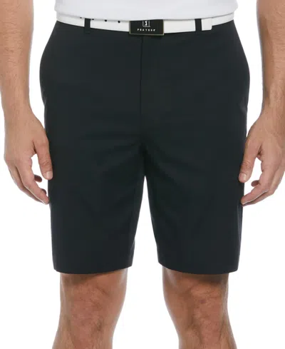 Pga Tour Men's Big & Tall 8" Solid Golf Shorts With Active Waistband In Caviar
