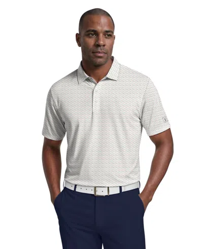 Pga Tour Men's Confetti Print Golf Polo Shirt In Gray
