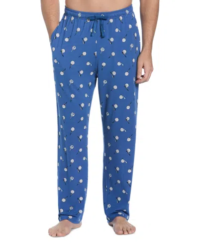 Pga Tour Men's Deluxe Touch Knit Golf Pajama Pant In Federal Blue