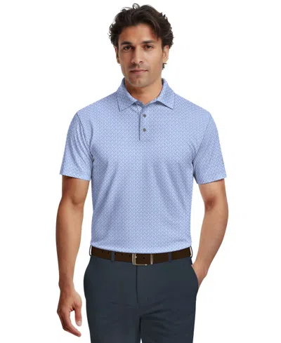 Pga Tour Men's Essential Geo Print Golf Polo Shirt