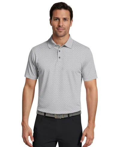 Pga Tour Men's Essential Geo Print Golf Polo Shirt In Green