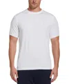 Pga Tour Men's Heathered Short Sleeve Crew Neck Knit Jersey T-shirt In Bright White