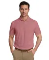 Pga Tour Men's Heathered Stripe Golf Polo Shirt In Red