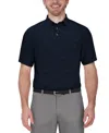 Pga Tour Men's Jasper Airflux Short Sleeve Performance Polo Shirt In Peacoat Ht