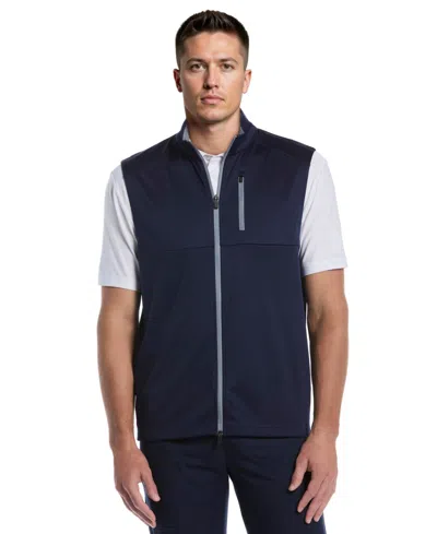 Pga Tour Men's Lightweight Water Repellant Golf Vest In Blue