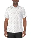 Pga Tour Men's Medallion Polo Shirt In Bright White