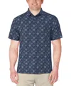 Pga Tour Men's Medallion Polo Shirt In Insignia Blue