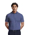 Pga Tour Men's Micro-floral Polo Shirt In Blue
