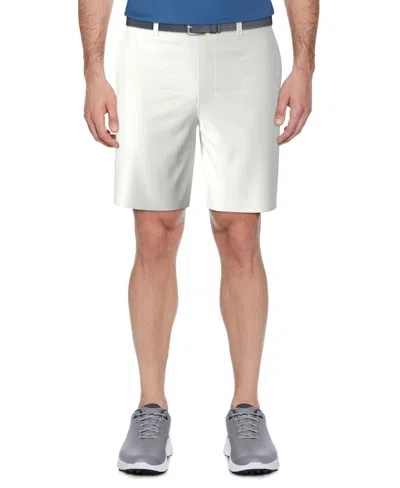 Pga Tour Men's Moisture Wicking Active Waistband 9" Golf Shorts In White