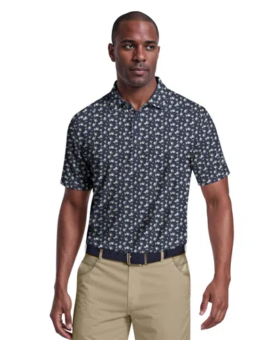 Pga Tour Men's Ombre Cocktail Print Short-sleeve Polo Shirt In Blue