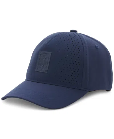 Pga Tour Men's Perforated Golf Cap In Purple