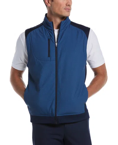 Pga Tour Men's Printed Sleeveless Vest In Blue