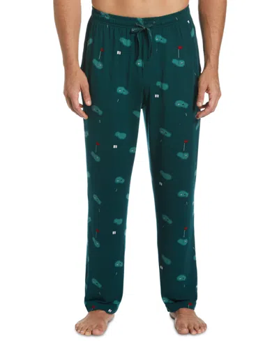 Pga Tour Men's Deluxe Touch Knit Golf Pajama Pant In June Bug