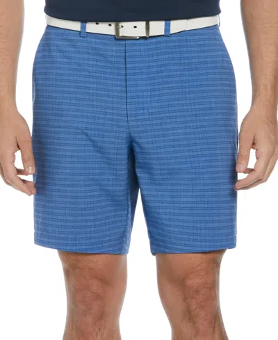 Pga Tour Men's Striped 8" Golf Shorts In True Navy