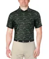Pga Tour Men's Toucan-pattern Polo Shirt In Green