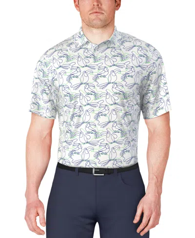 Pga Tour Men's Toucan-pattern Polo Shirt