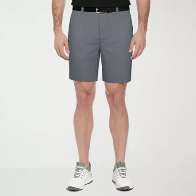 Pga Tour Mens 8" Mid Rise Moisture Wicking Golf Short In Gray