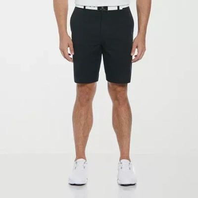 Pga Tour Mens 9" Mid Rise Moisture Wicking Golf Short In Black