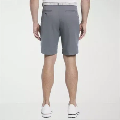 Pga Tour Mens 9" Mid Rise Moisture Wicking Golf Short In Gray