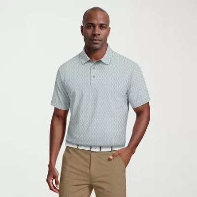Pga Tour Mens Regular Fit Short Sleeve Polo Shirt In Blue