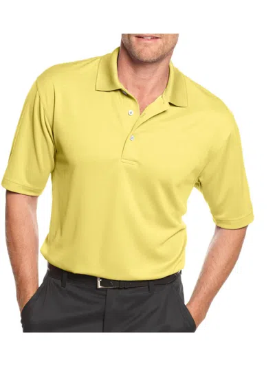 Pga Tour Mens Solid Polyester Polo In Multi