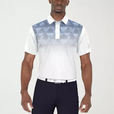 Pga Tour No Mens Short Sleeve Polo Shirt In White