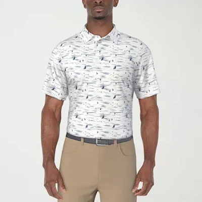 Pga Tour No Mens Short Sleeve Polo Shirt In White